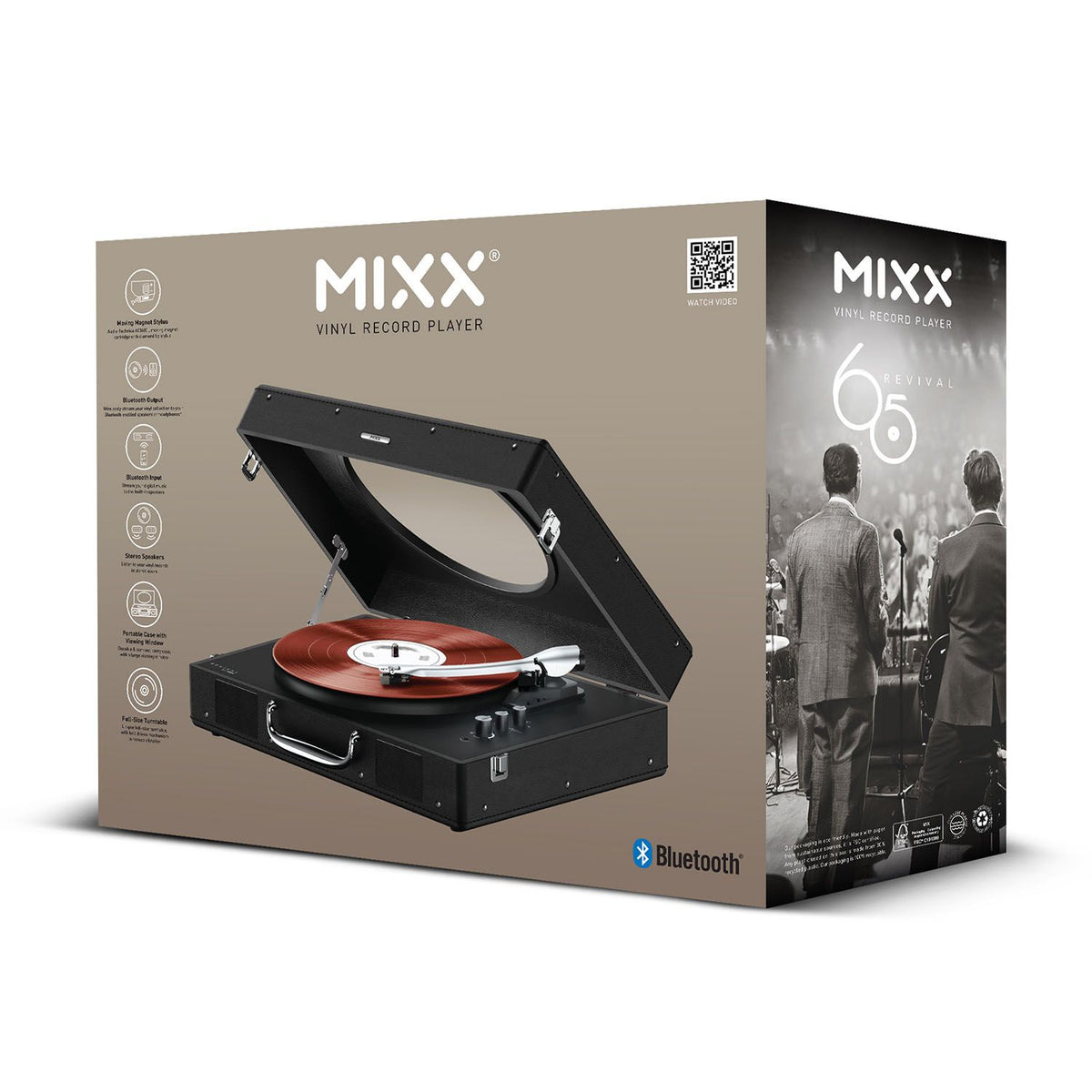 Mixx Revival 65 Vinylspelare Stereo Svart