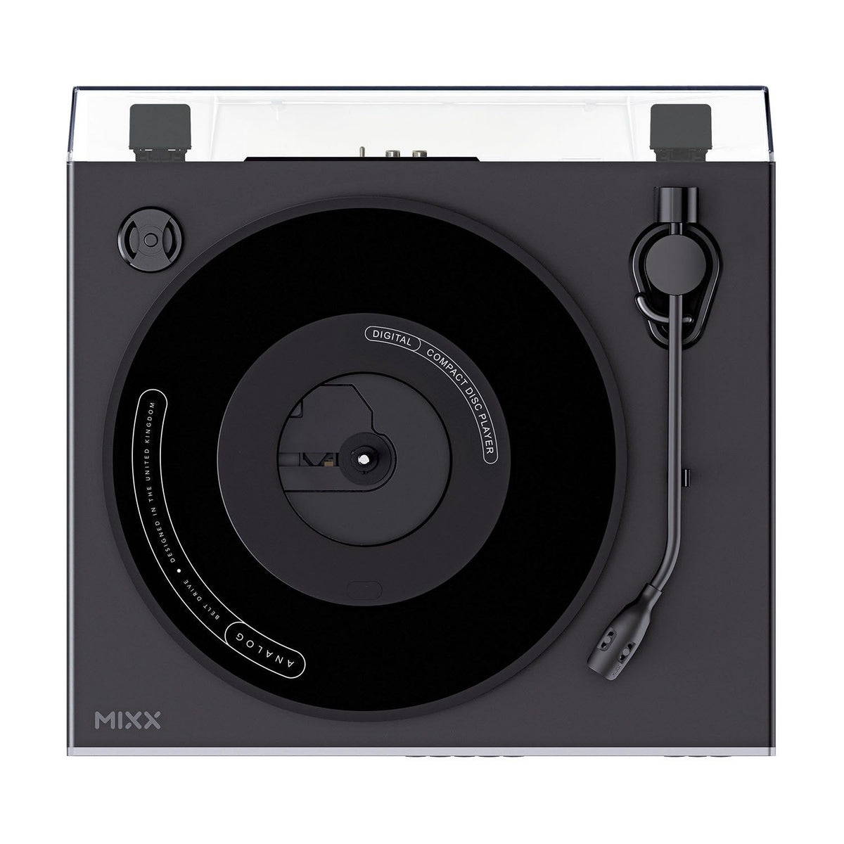 Mixx Analog Plus 2-in-1 Vinyl- och CD-Spelare Svart