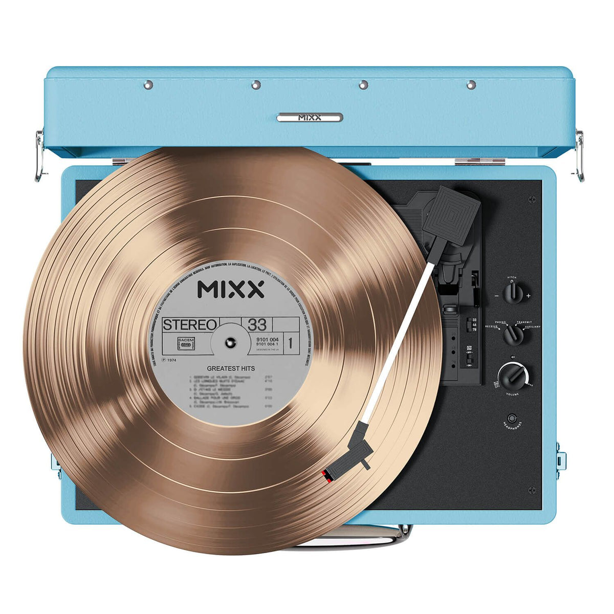 Mixx Revival 55 Vinylspelare Stereo Turkos
