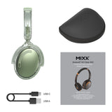 Mixx Trådlösa On-Ear Hörlurar StreamQ Go ANC Clear Grön