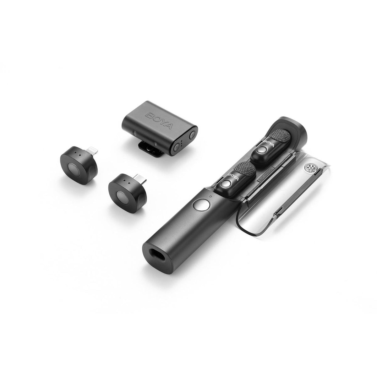Boya Trådlös Mikrofon Modulär Magic 02 USB-C/3.5mm/Lightning