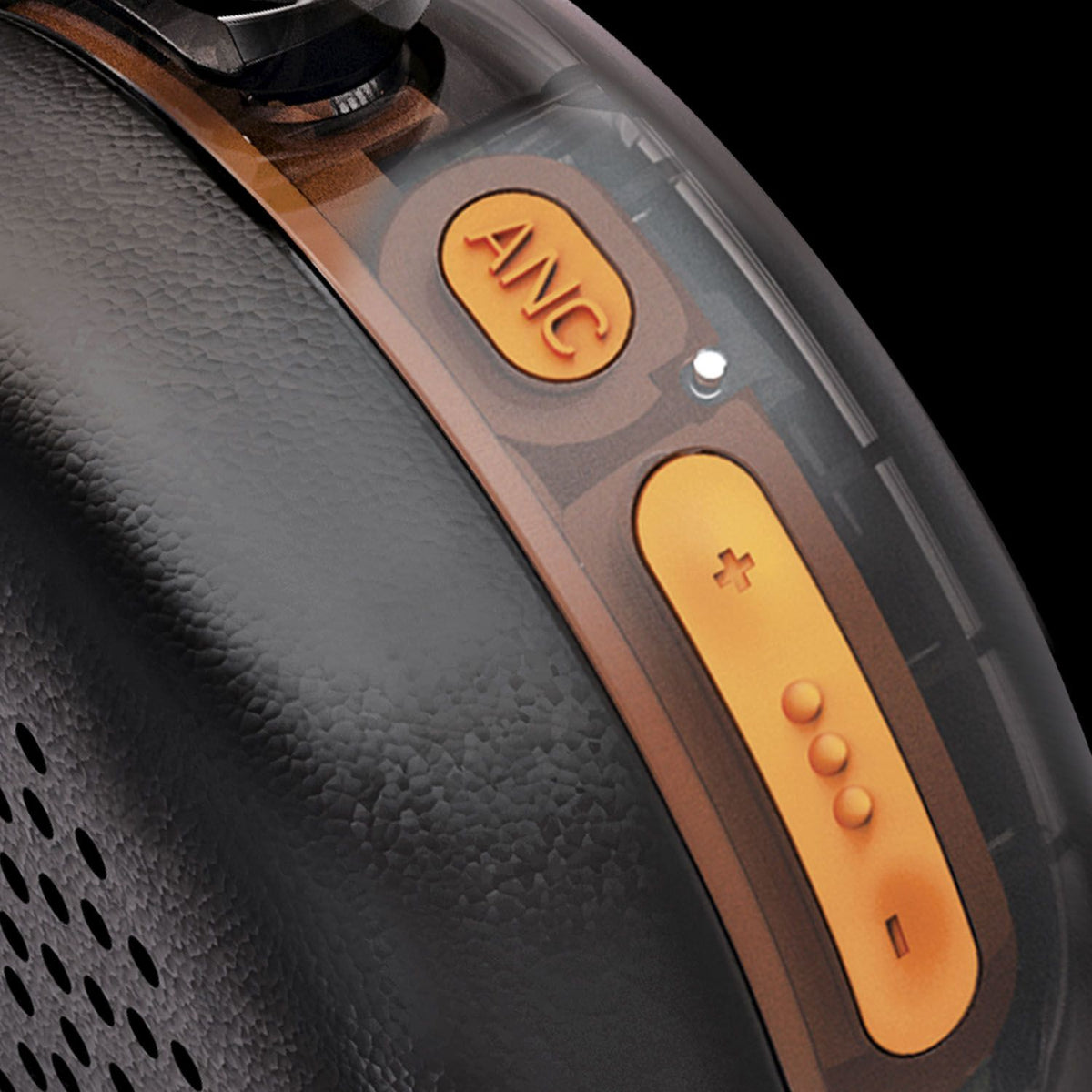 Mixx Trådlösa On-Ear Hörlurar StreamQ Go ANC Clear Svart