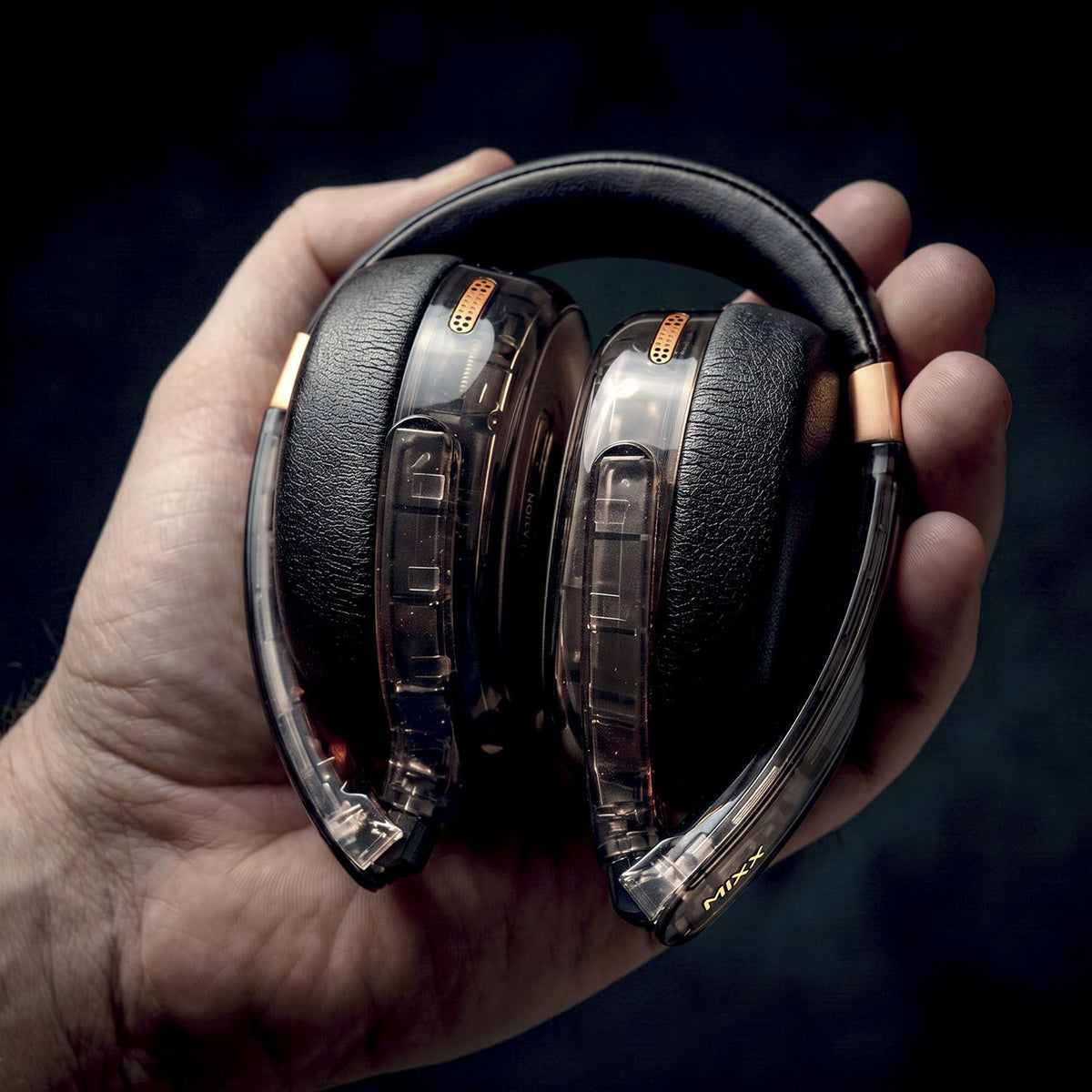 Mixx Trådlösa On-Ear Hörlurar StreamQ Go ANC Clear Svart