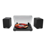 Mixx System 5 Vinylskivspelare Stereo med Högtalare Svart