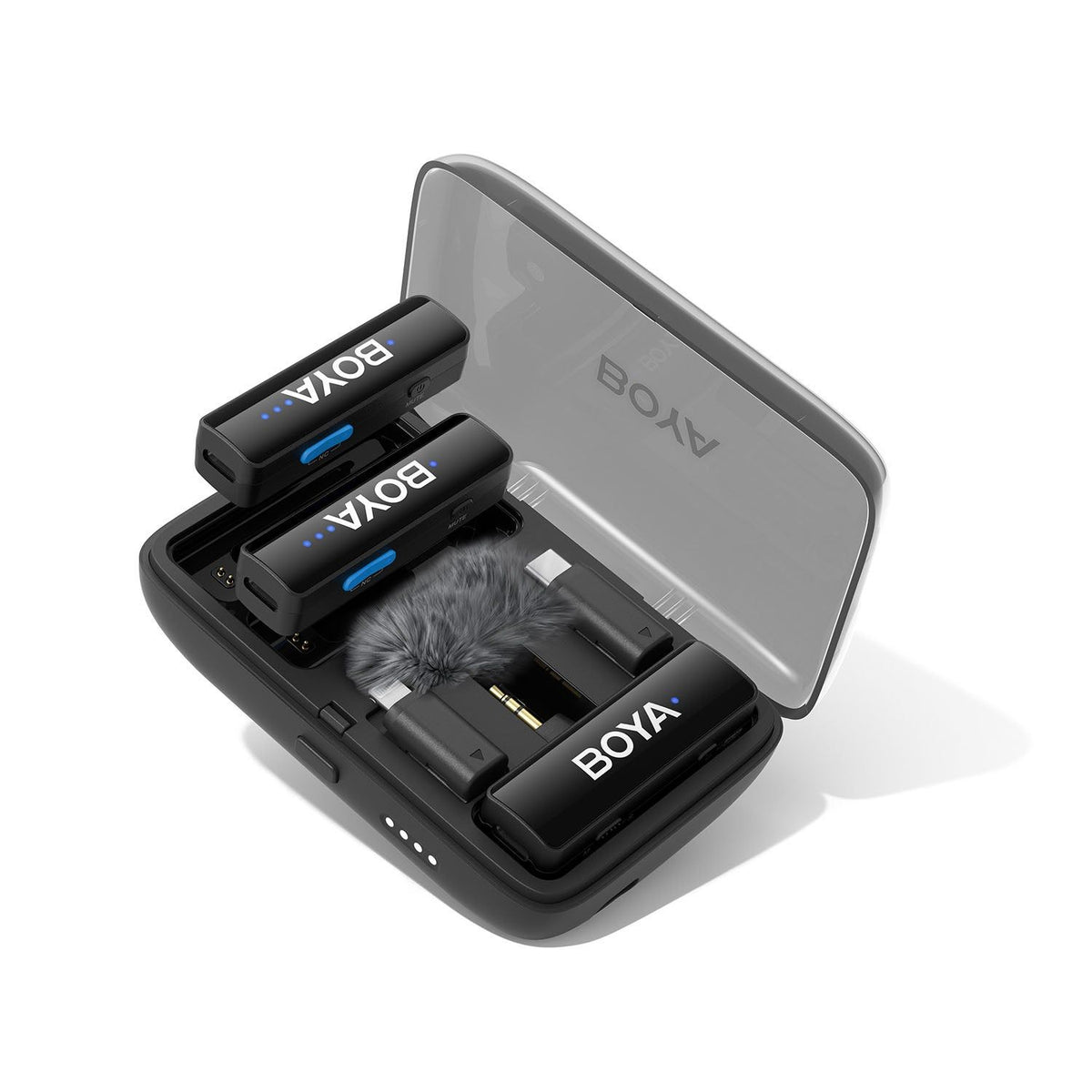Boya Mikrofon BOYALINK V2.0 Trådlöst X2-system 3.5mm/Lightning/USB-C