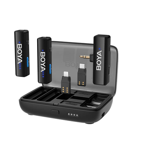 Boya Mikrofon BOYALINK V2.0 Trådlöst X2-system 3.5mm/Lightning/USB-C
