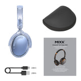 Mixx Trådlösa On-Ear Hörlurar StreamQ Go ANC Clear Blå