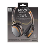Mixx Trådlösa On-Ear Hörlurar StreamQ Go ANC Clear Svart