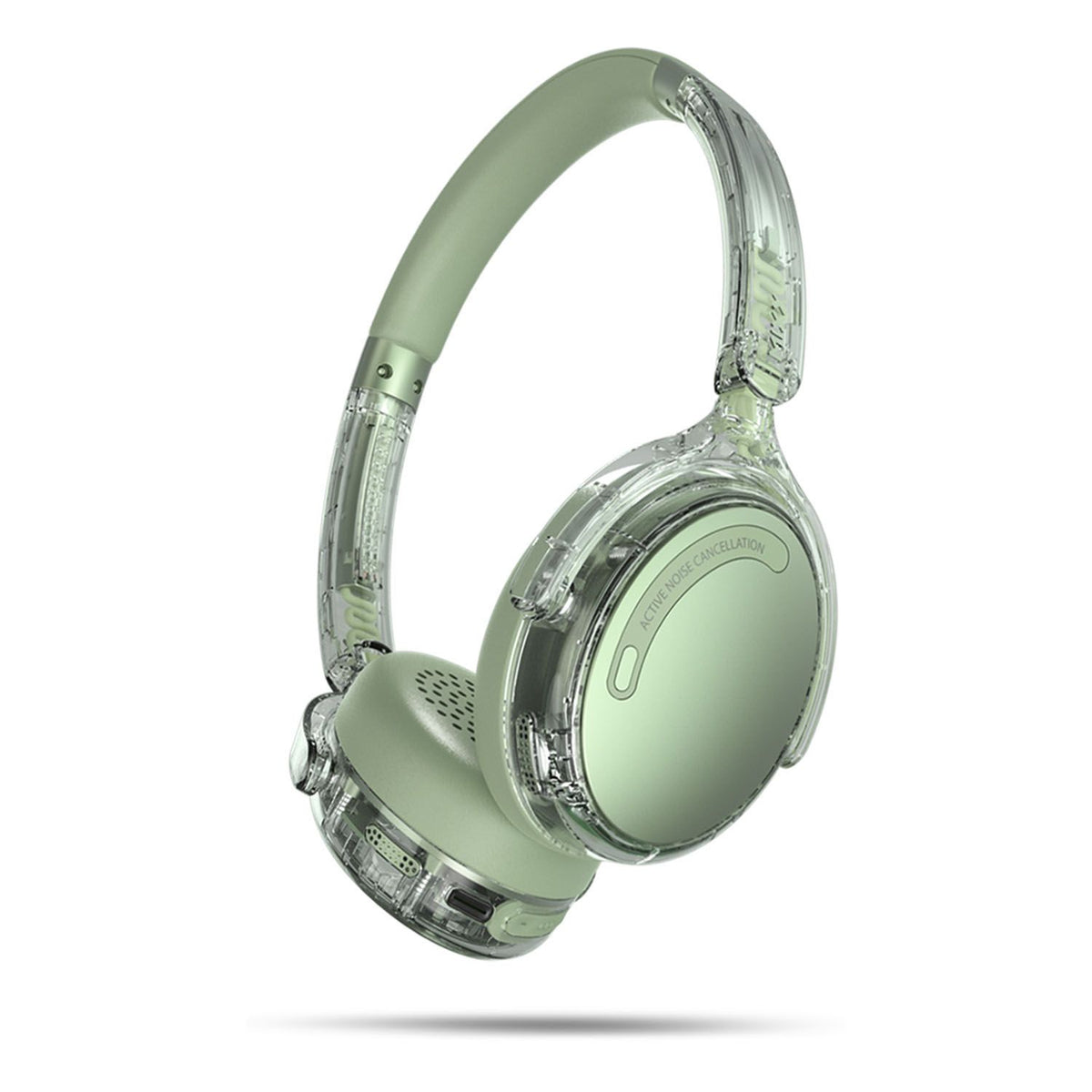 Mixx Trådlösa On-Ear Hörlurar StreamQ Go ANC Clear Grön