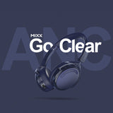 Mixx Trådlösa On-Ear Hörlurar StreamQ Go ANC Clear Marinblå