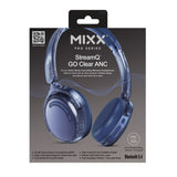 Mixx Trådlösa On-Ear Hörlurar StreamQ Go ANC Clear Marinblå