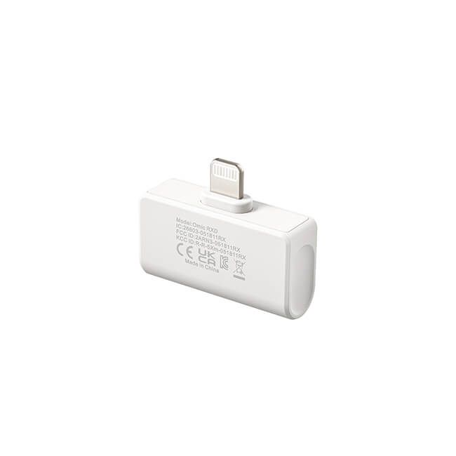 Boya Trådlös 2.4 GHz Mikrofon 2x Omic-D Lightning Vit