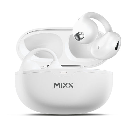 Mixx Trådlösa Open-Ear Hörlurar StreamBuds Switch Clips Vit