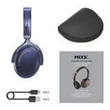 Mixx Trådlösa On-Ear Hörlurar StreamQ Go ANC Clear Marinblå