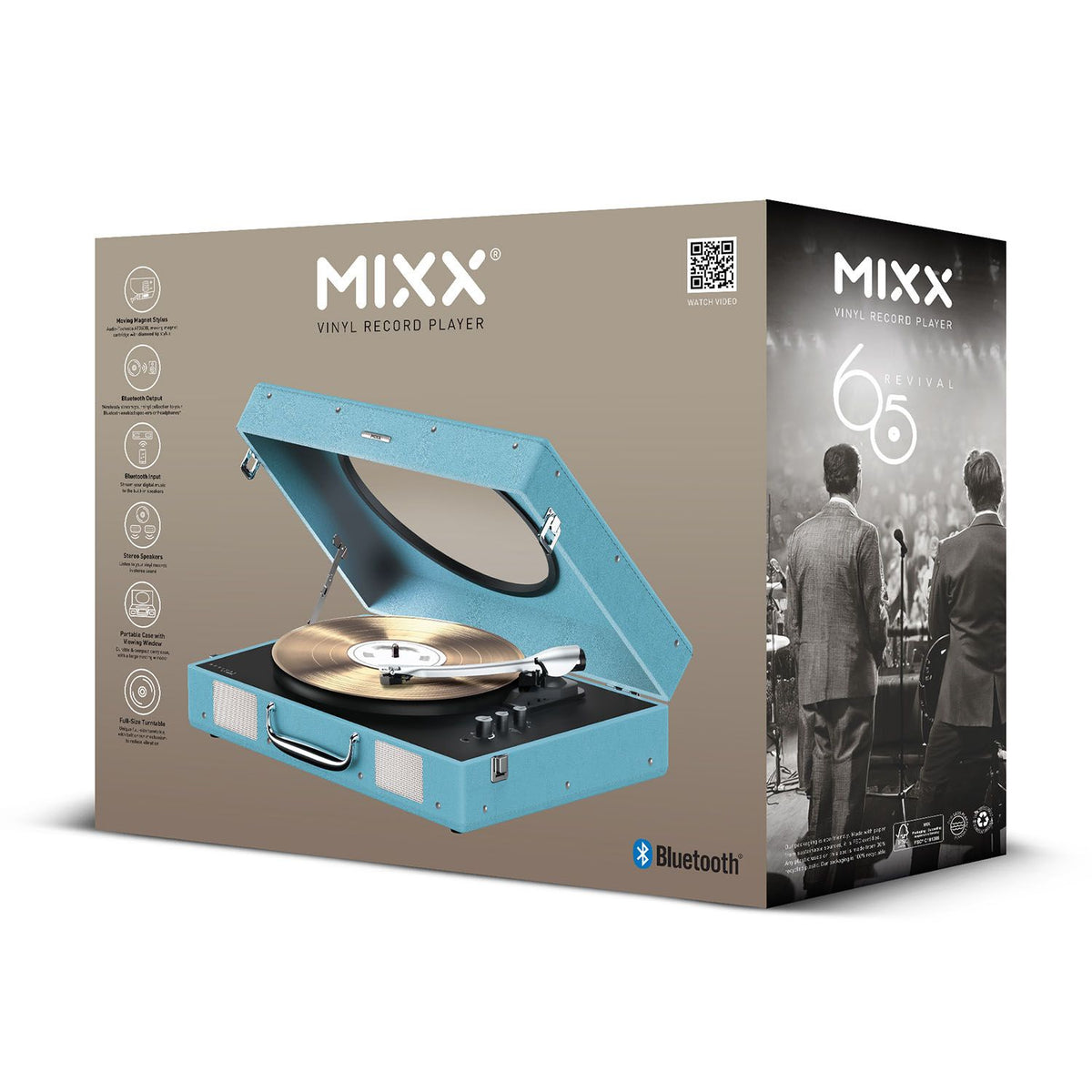 Mixx Revival 65 Vinylspelare Stereo Turkos