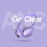 Mixx Trådlösa On-Ear Hörlurar StreamQ Go ANC Clear Lila