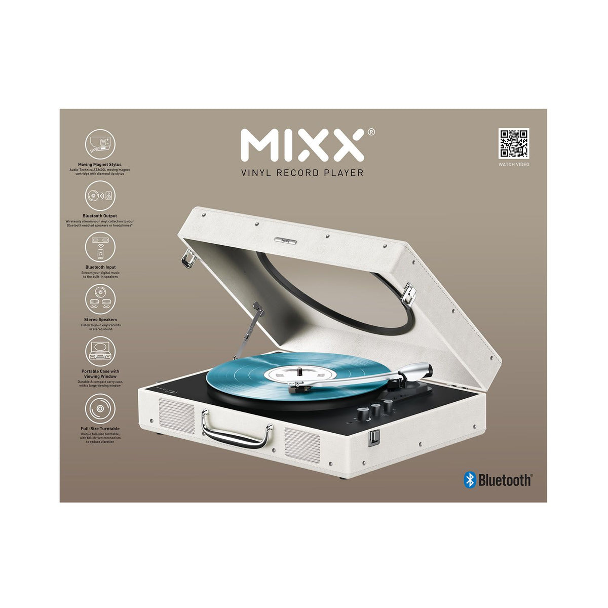 Mixx Revival 65 Vinylspelare Stereo Cream