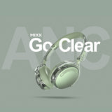 Mixx Trådlösa On-Ear Hörlurar StreamQ Go ANC Clear Grön