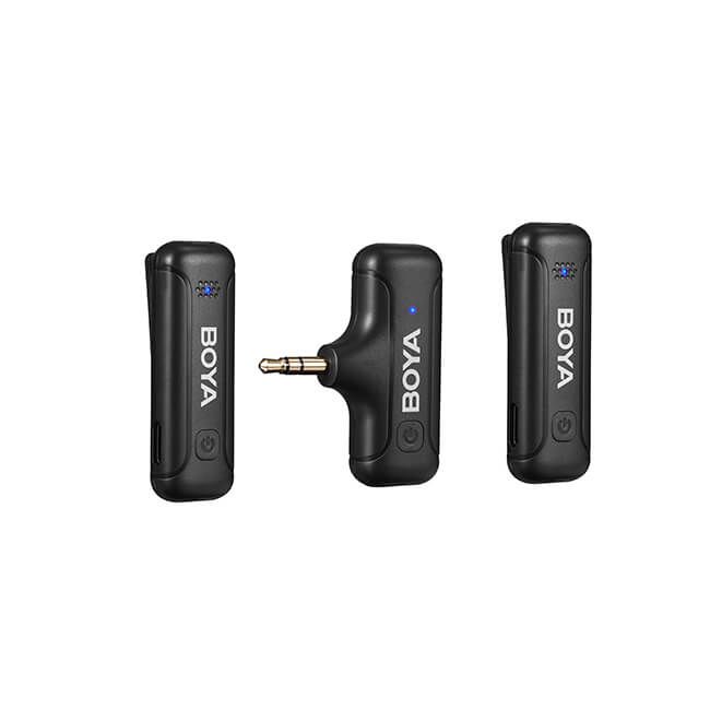 Boya Trådlös 2.4 GHz Mikrofon 2x BY-WM3T-M2 3.5 mm TRS
