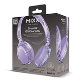 Mixx Trådlösa On-Ear Hörlurar StreamQ Go ANC Clear Lila