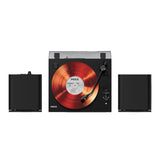 Mixx System 5 Vinylskivspelare Stereo med Högtalare Svart