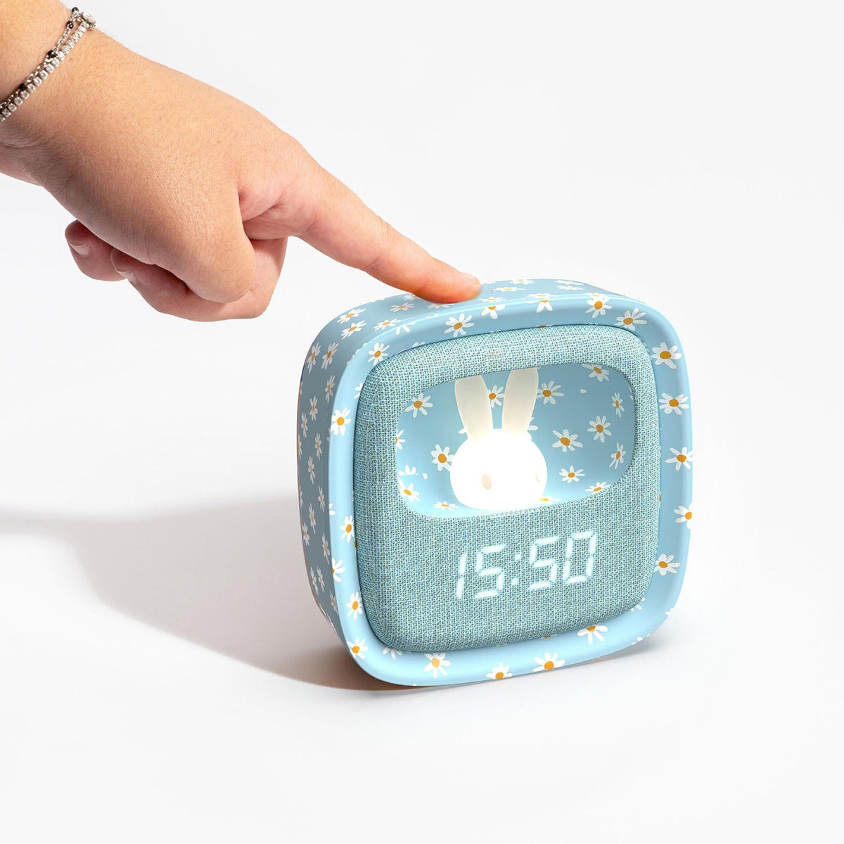 Mobility on Board Väckarklocka med Nattlampa Billy Clock Blue Flower