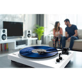Mixx System 5 Vinylskivspelare Stereo med Högtalare Vit