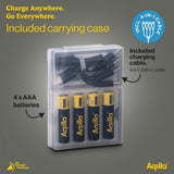 Aqiila Uppladdningsbart AAA-batteri USB-C 4-pack