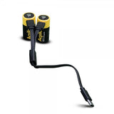 Aqiila Uppladdningsbart CR123A-batteri USB-C 2-pack
