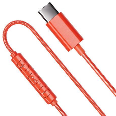 Urbanista Trådade Hörlurar San Francisco 2 USB-C Poppy Orange