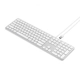 Satechi Tangentbord med trådbunden USB anslutning Nordisk Layout Silver
