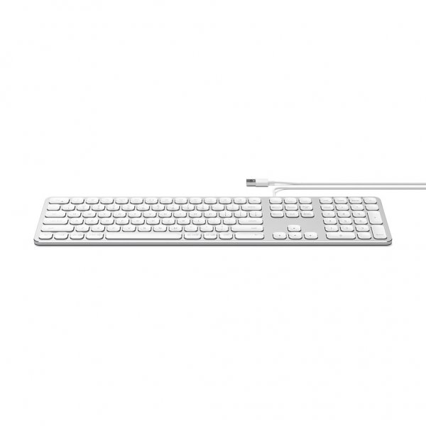 Satechi Tangentbord med trådbunden USB anslutning Nordisk Layout Silver