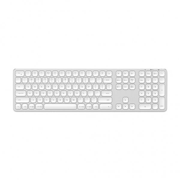 Satechi Trådlöst tangentbord för upp till 3 enheter Nordisk Layout Silver