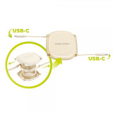 Mobile Origin USB-C Kabel 100W Retractable Cable Box Beige