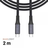Fixed USB-C Mediakabel USB4 gen 2 240W 1.2m