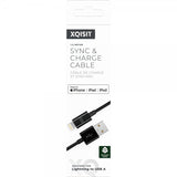 Xqisit USB till Lightning Kabel 1.5 m Svart