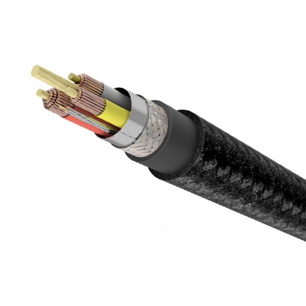 Usbepower Kabel USB till Lightning Kevlar 1.2m Svart Guld