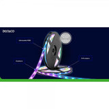 Deltaco Smart Home Utomhus LED-slinga RGB IP65 2x5m