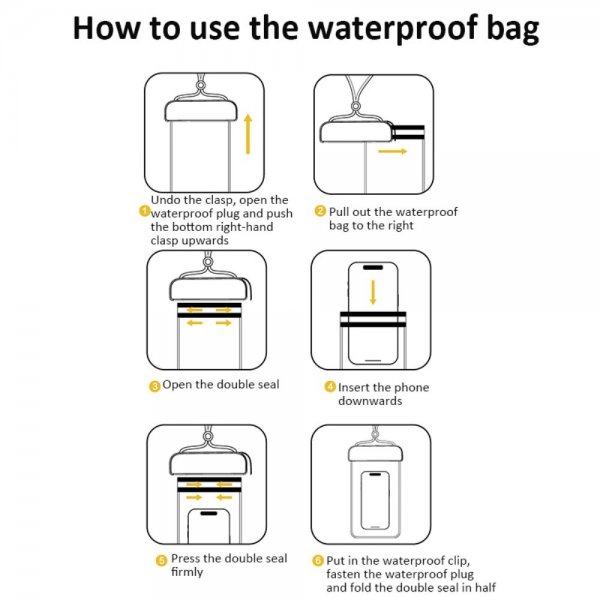 Vattentålig Pouch IPX8 Lila