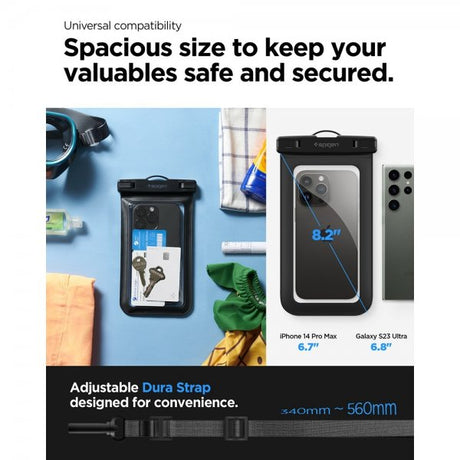 Spigen Vattentåligt Fodral Aqua Shield Svart