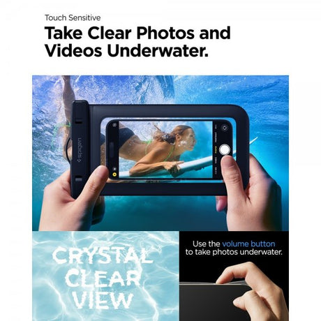 Spigen Vattentåligt Fodral Aqua Shield Svart