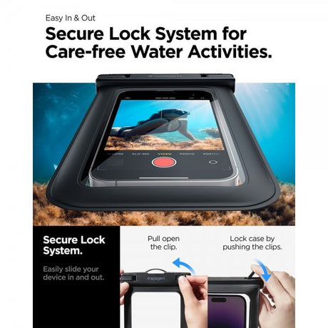 Spigen Vattentåligt Fodral Aqua Shield Svart