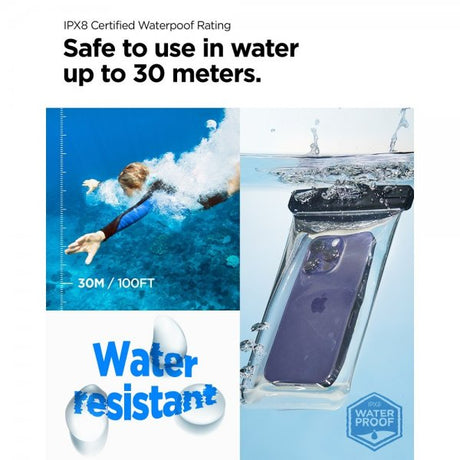 Spigen Vattentåligt Fodral Aqua Shield Transparent