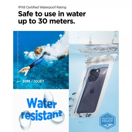 Spigen Vattentåligt Fodral Aqua Shield Vit