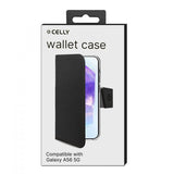 Celly Samsung Galaxy A56 Fodral Wally Wallet Case Svart