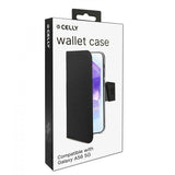 Celly Samsung Galaxy A56 Fodral Wally Wallet Case Svart