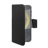 Celly Samsung Galaxy S25 Fodral Wally Wallet Case Svart