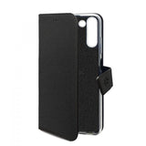 Celly Samsung Galaxy S25 Fodral Wally Wallet Case Svart