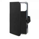 Celly iPhone 17 Pro Max Fodral Wally Wallet Case Svart