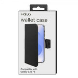 Celly Samsung Galaxy S25 FE Fodral Wally Wallet Case Svart